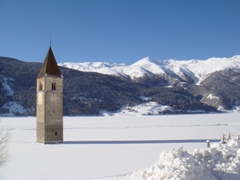 Südtirol: Altgraun im Reschensee